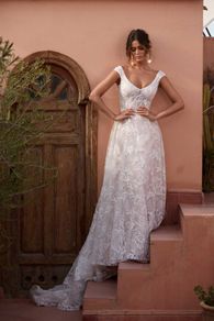 ASPEN-ML17911-FULL-LENGTH-LACE-GOWN-WITH-FITTED-BODICE-AND-FLOATY-SKIR